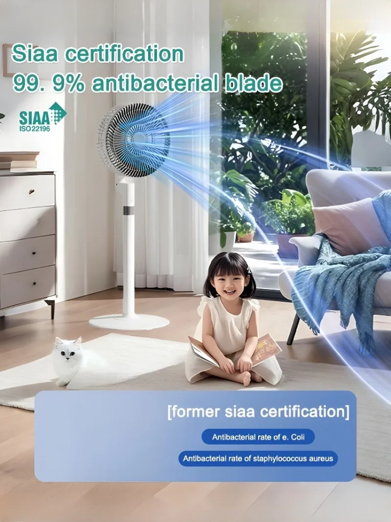 Portable 3D Circulation Fan, Strong Wind Desktop Fan with Adjustable Speed, Quiet Airflow for Home, Office, and Personal Use