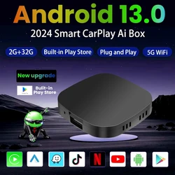 2024 CarPlay Smart Ai Box Android Wireless CarPlay Android Auto Adapter For Netflix For YouTube car intelligent systems 5GWiFi