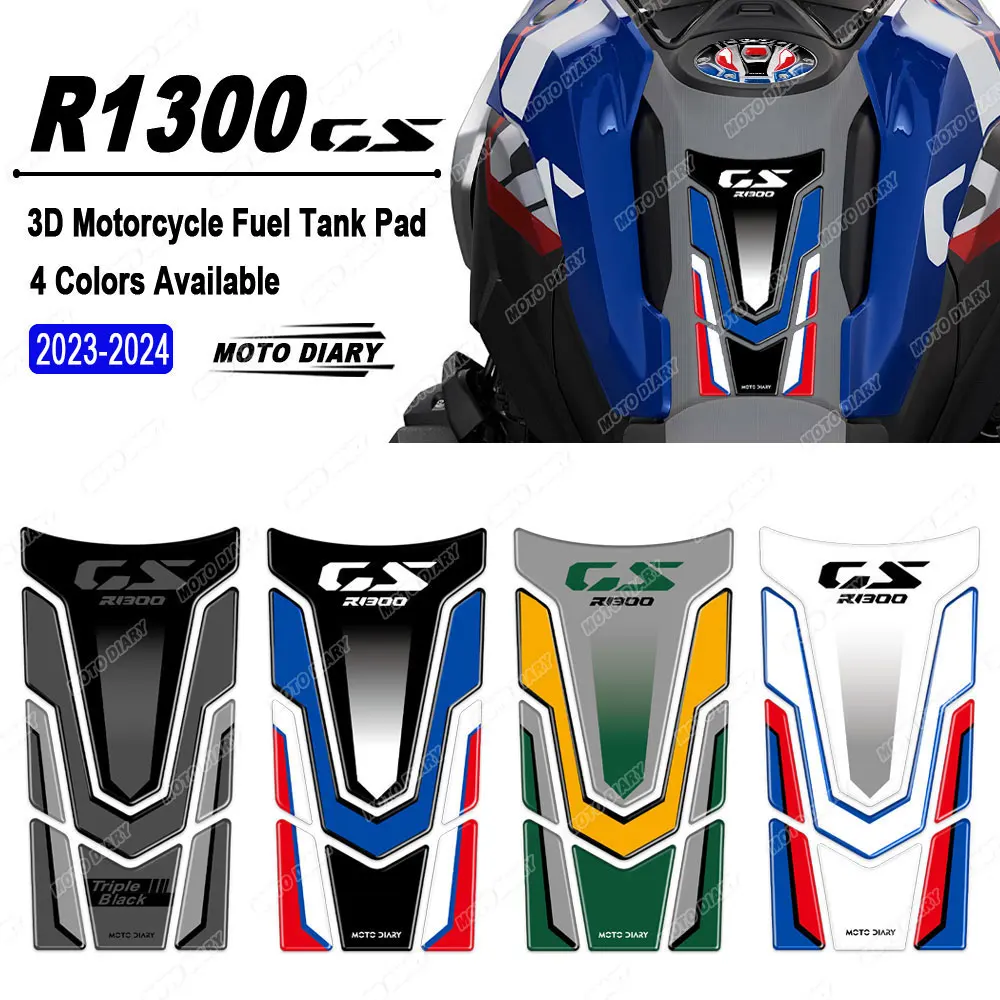 For R1300GS R 1300GS R1300 GS 2023 2024 Motorcycle Fuel Tank Stickers 3D Tank Protection Decals Kit Waterproof