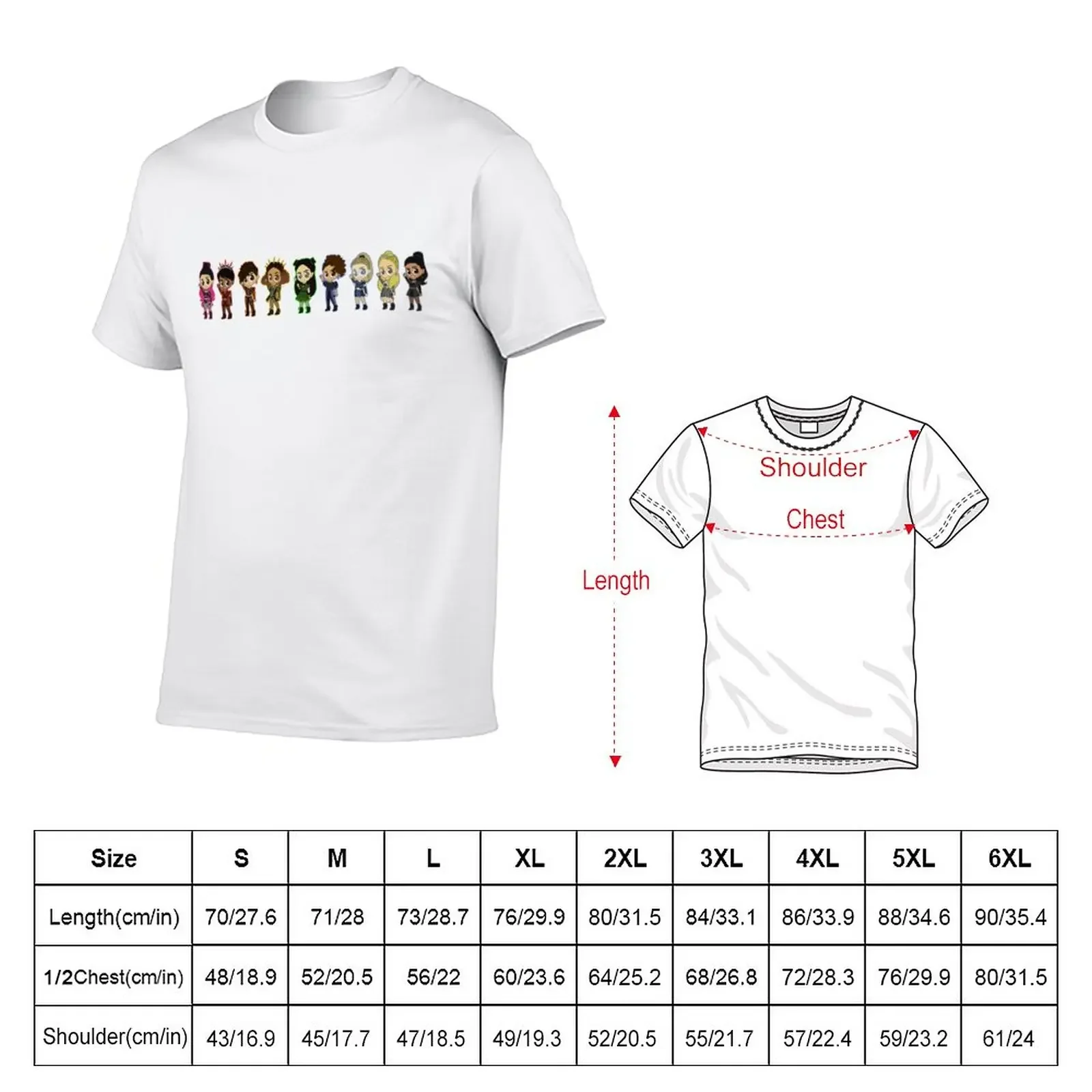 Six the Musical- Rainbow Queens T-Shirt Aesthetic clothing boys whites plain mens graphic t-shirts pack