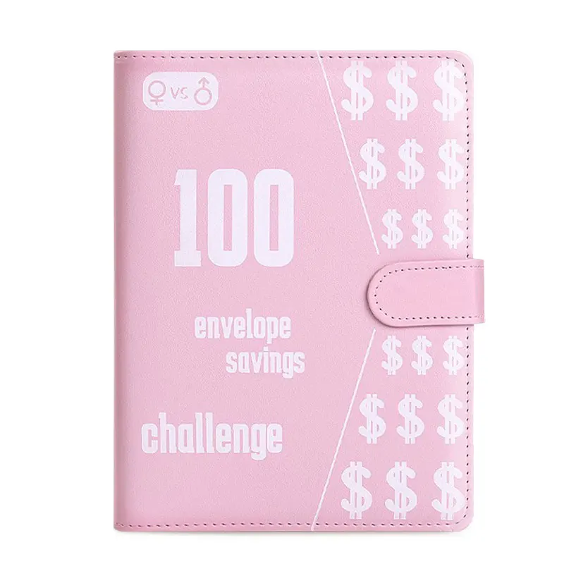 100 Envelope Challenge Flipbook Couples Deposit Savings Envelope Budget Notebook