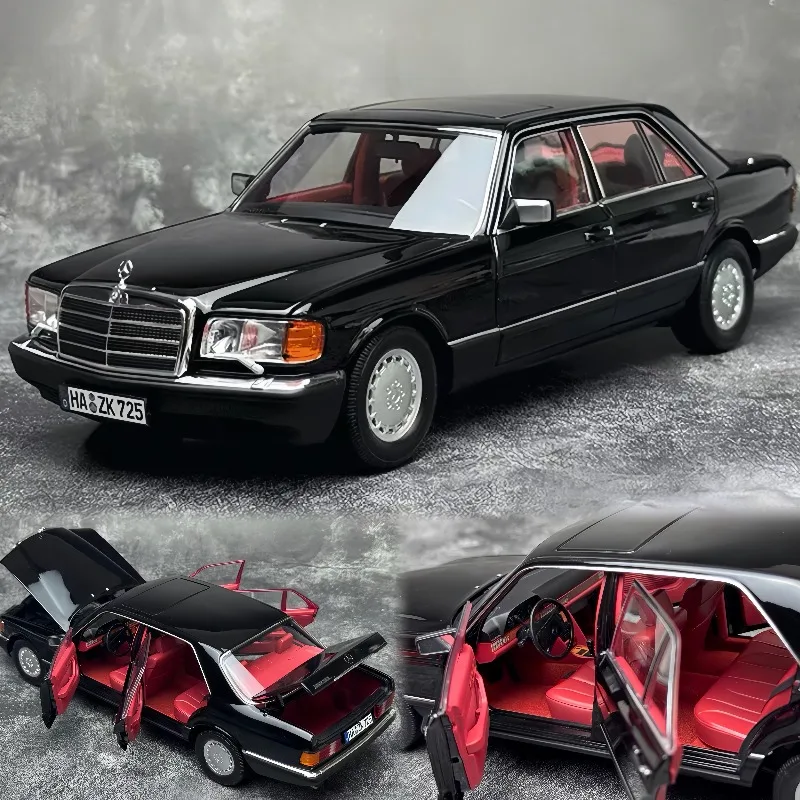 

Diecast NOREV 1/18 Scale BENZ 560 SEL 1991 Fully Open The Door Alloy Car Model