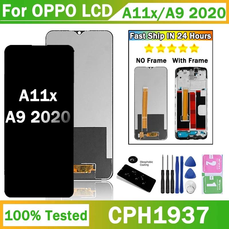 6.5'' inch AAA Quality For OPPO A9 2020 LCD CPH1937, CPH1939, CPH1941 Display Touch Screen Digitizer Assembly A11x A11X Display