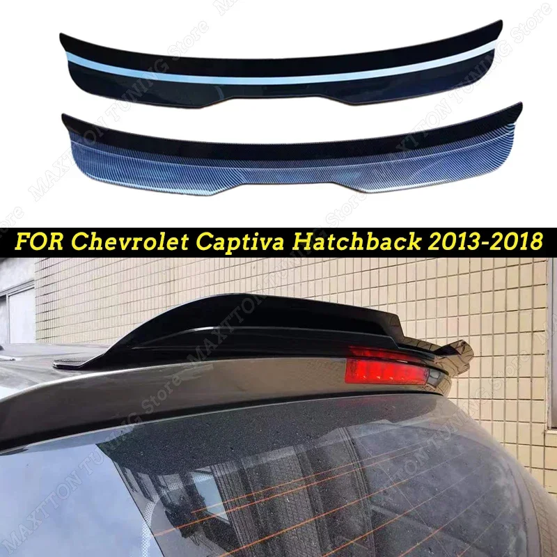 

Double layer Rear Roof Wing Lip Spoiler For Chevrolet Captiva 2013-2018 Hatchback Rear Trunk Tail Wing Body Kit Car Accessories