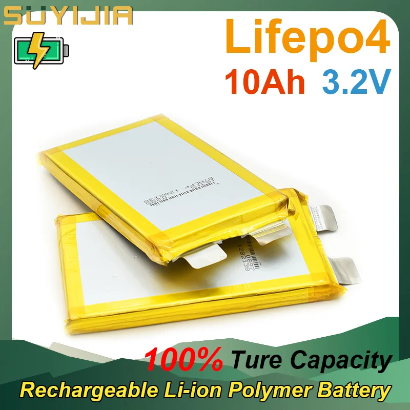 Lifepo4 3.2V 10000mAh Rechargeable Li-ion Polymer Batteries High Capacity for Electric Bicycle Tablet PC GPS DVD Backup Battery