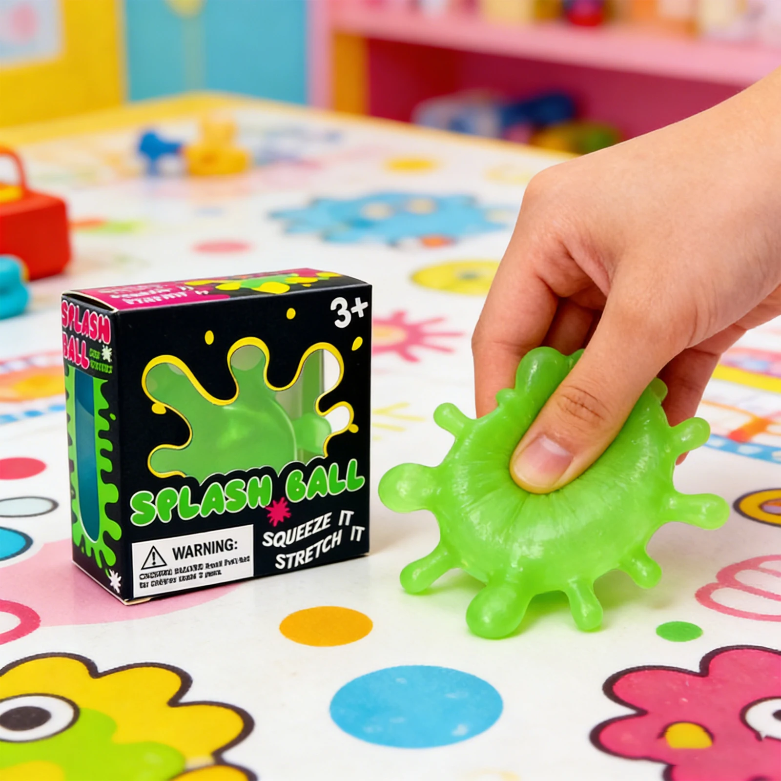 Splash Shaped Pinching Ball Slow Rebound Pressure Relief Ball Maltose Decompression Toy Squeeze Balls Blind Box Party Gif Toys image 3