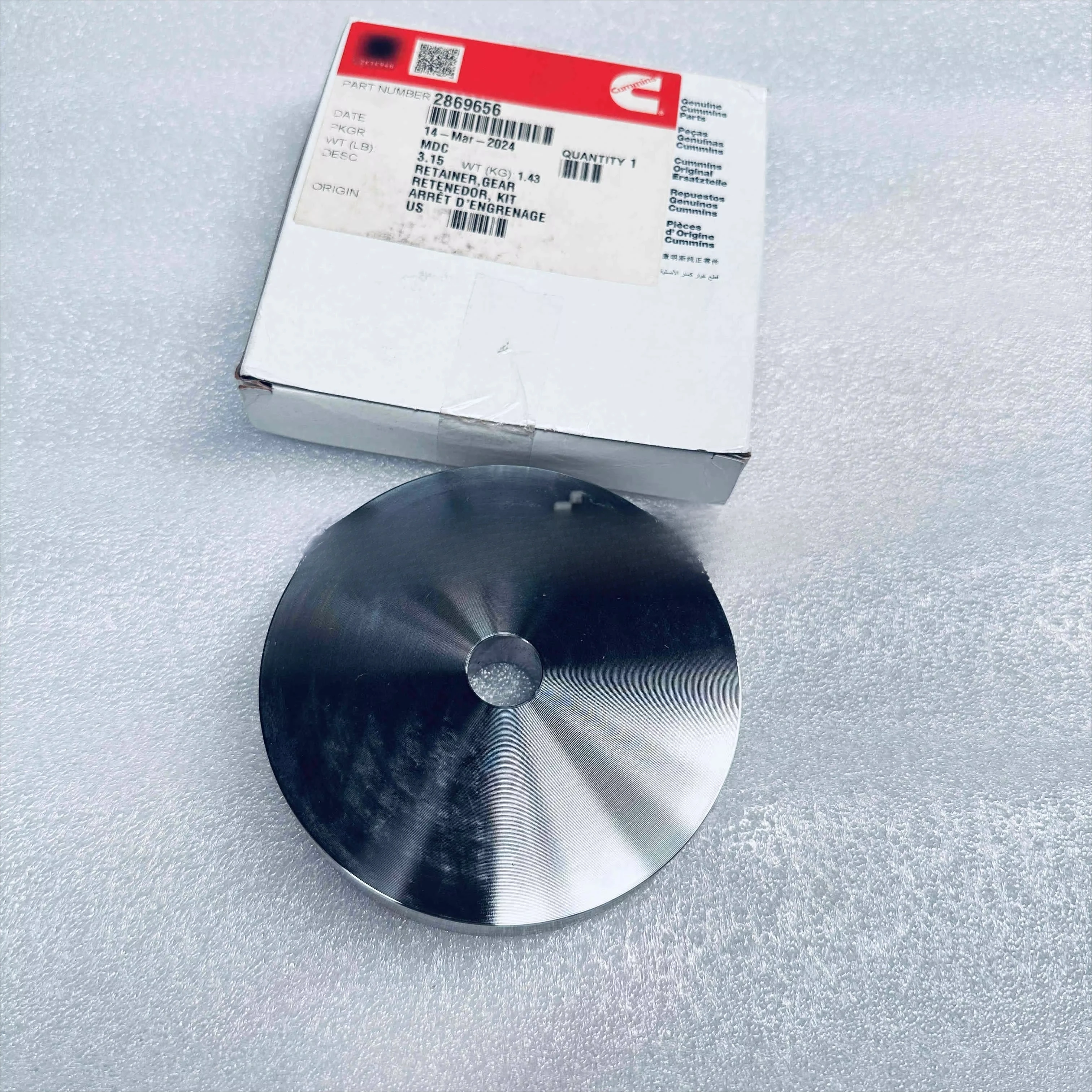 

X15 ISX15 QSX15 Cummins Engine Parts Gear Retainer 2869656
