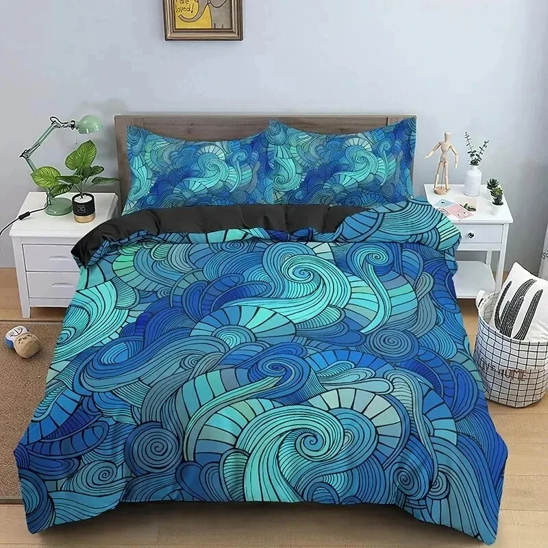 

﻿ 3D Print Vintage Bohemian Bedding Set Duvet Cover Set With Pillowcase 2/3pcs Comforter Cover For Bedroom Decor