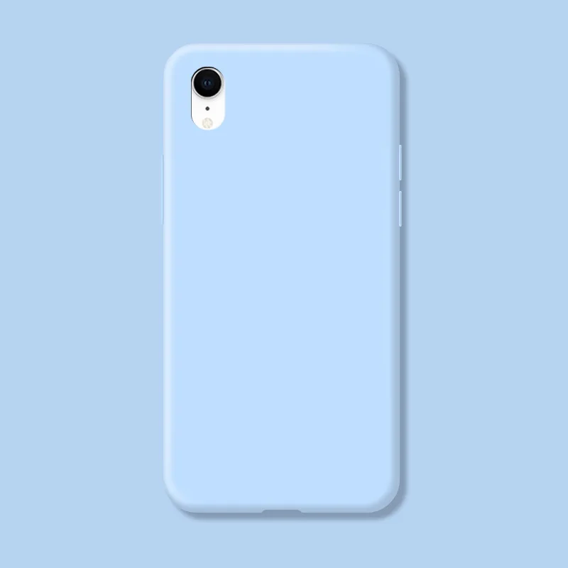 Original hülle für iPhone XR X R stoß feste TPU flüssige Silikons chutz Telefon Rückseite für iPhone XR Hülle – Detail 6