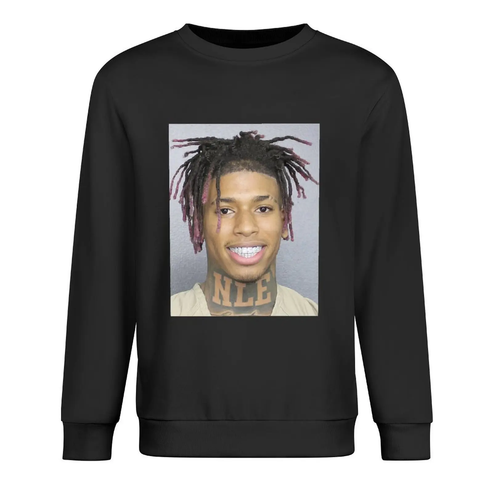 

NLE Choppa Mugshot Classic Pullover tracksuits mens designer clothes autumn autumn jacket men aesthetic sweatshirts