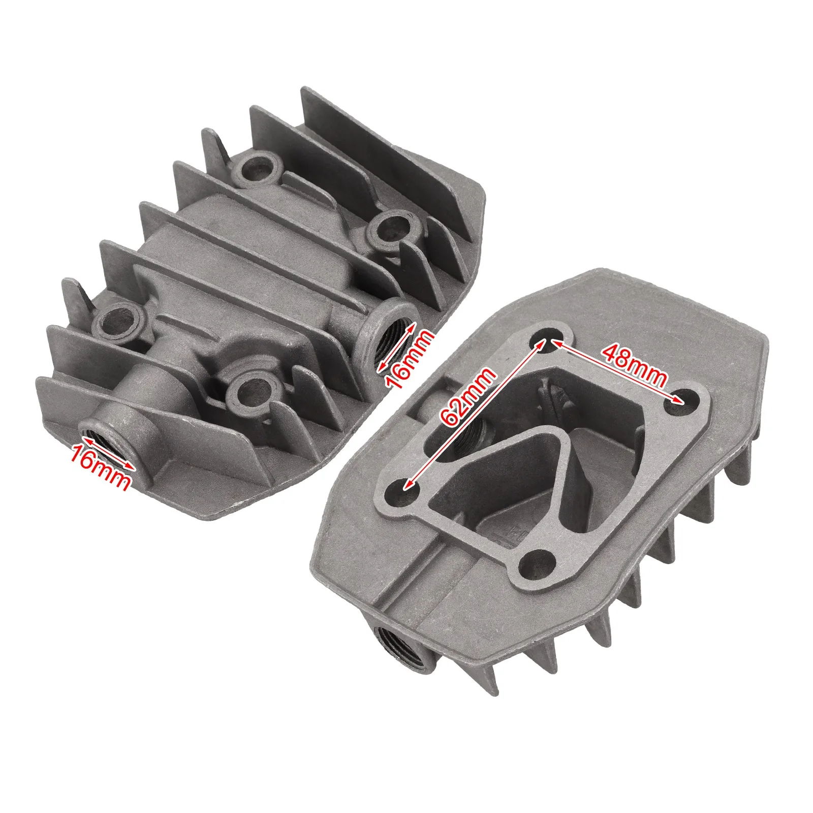 Industrial Use Air Pump Parts Air Compressor Cylinder Head High Pressure Resistance Mechanical Load Bearing Pneumatic Drive Mode