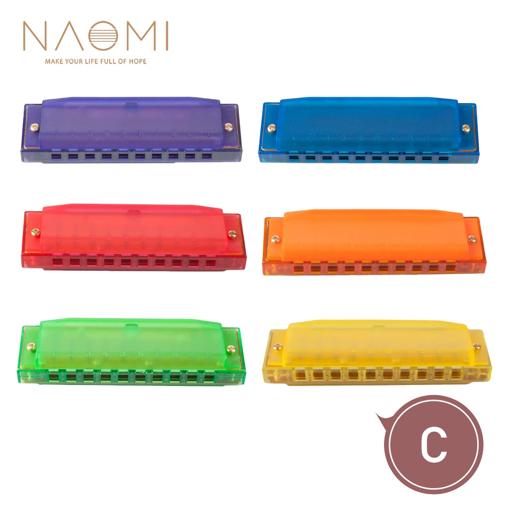 

NAOMI Harmonica Comb Melodica C Tune Plastic 10 Holes Harmonica Children Harmonica Beginner Use Children Gift