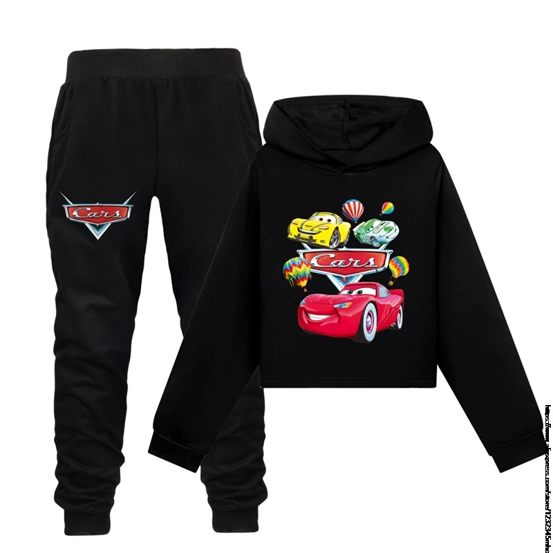 Hot Cars Boys Clothing Set Spring Autumn Fashion Hoodies Sweatshirt Looes Hooded T-Shirt Suit Child Toddler Teens Girls Clothes