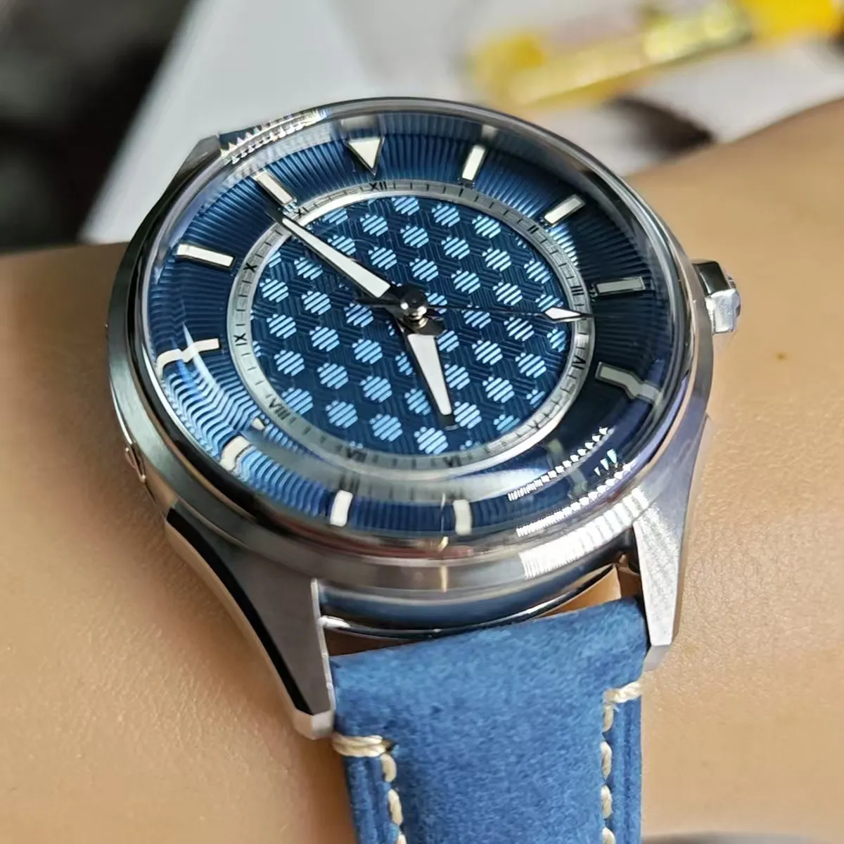 

Мужские автоматические часы SIDAXIN, 41 мм, механические наручные часы для дайвинга, водонепроницаемость 20ATM, светящиеся в темноте BGW-9, PT5000