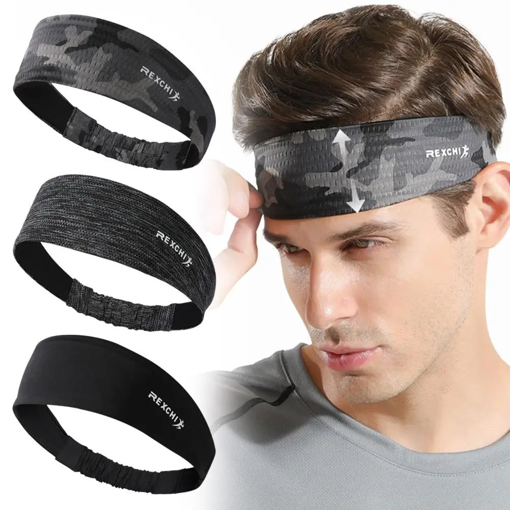 

Sports Headbands Moisture Wicking Sweatbands for Running Breathable Headbands Elastic Non Slip Hairband for Women and Men