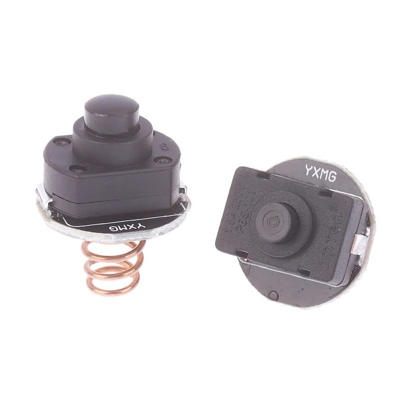 Lanterna Módulo Interruptor Botão, DIY Acessórios, alta corrente, 6A, 10A, Frente e Reverso, Peças, 1Pc