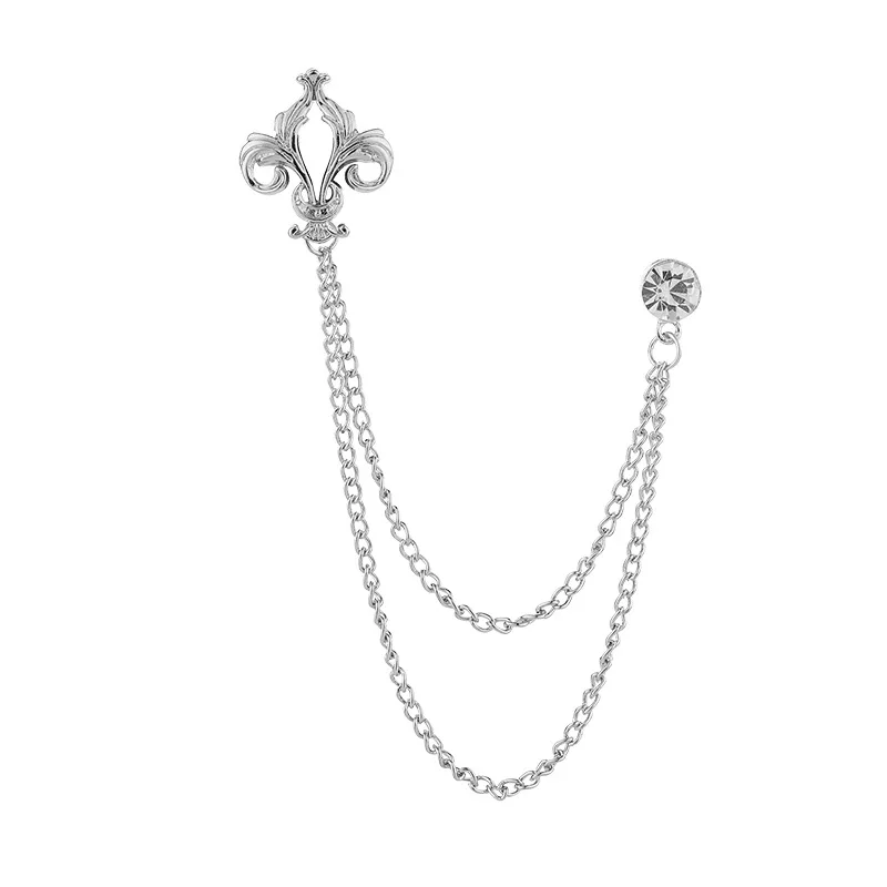 High-end-Kristall Quaste Kette Brosche Pins Männer Anzug Corsage Vintage Strass Abzeichen Luxulry Schmuck Geschenke für Frauen Zubehör – Detail 6