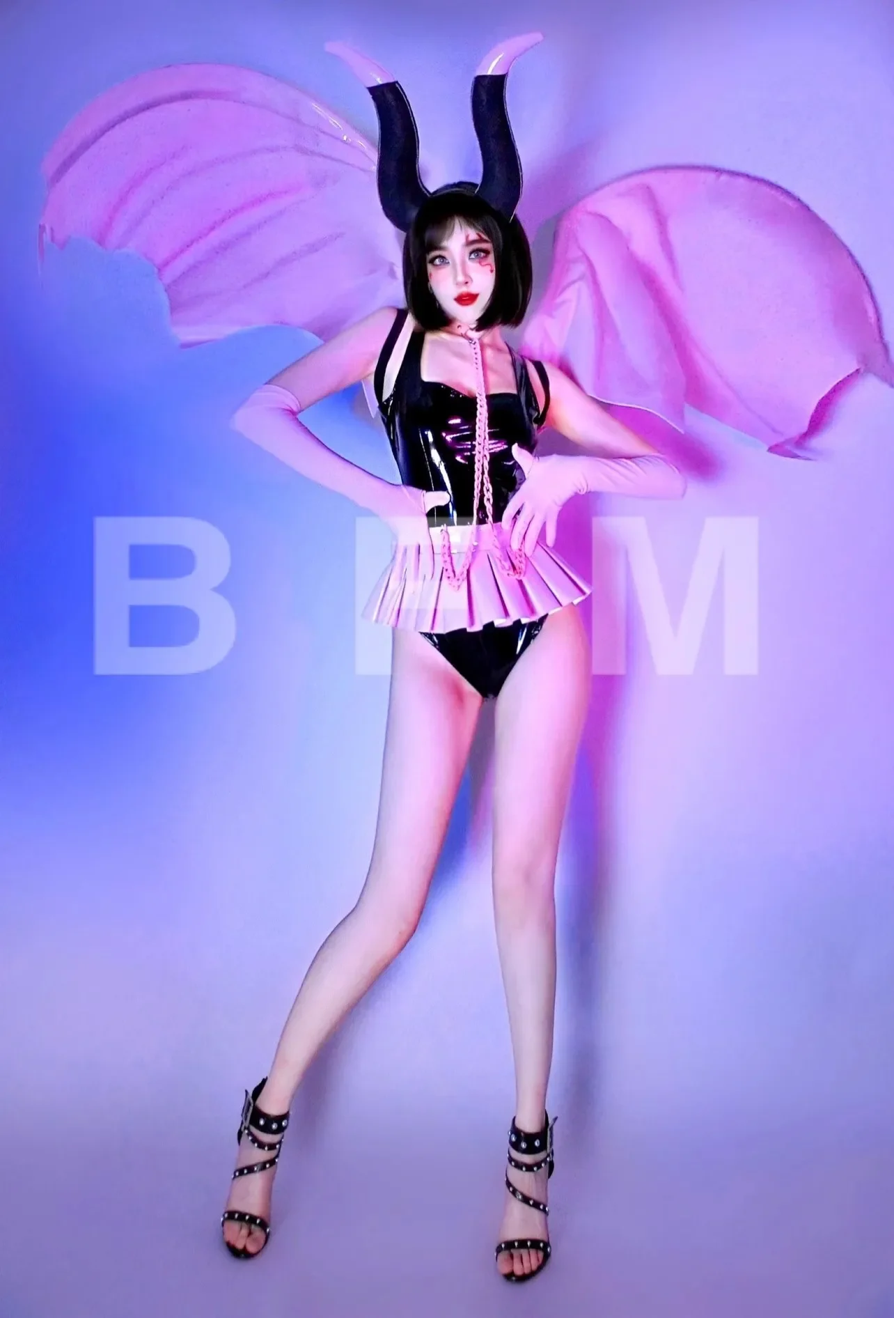 

Halloween Gogo Dance Costume Exaggerated Headwear Bodysuit Jazz Dancewear Dj Ds Clothing Party Festival Rave Outfit yk257