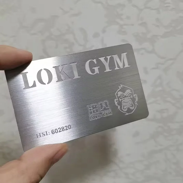 

Customized Blank Metal Cards Luxury Credit Card Vip Member Metal Business Card with Laser Engraving Logo