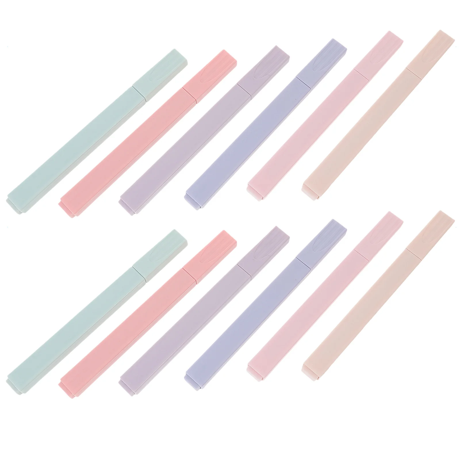 

12pcs Colorful Handwriting Marker Pen Smooth Writing No Ink Leakage Thick Thin Tip For Note Taking Coloring Drawing Study Office