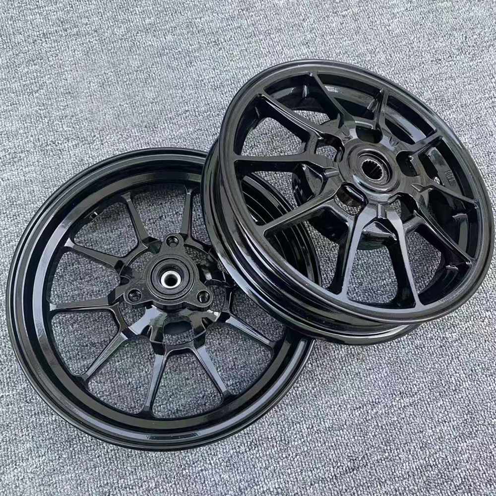 10*2.15 inch Aluminum Wheel Hub Drum Disc Brake For Yamaha 100cc FORCE CUXI JOG RSZ 100 Modification Front Back Wheels Rim