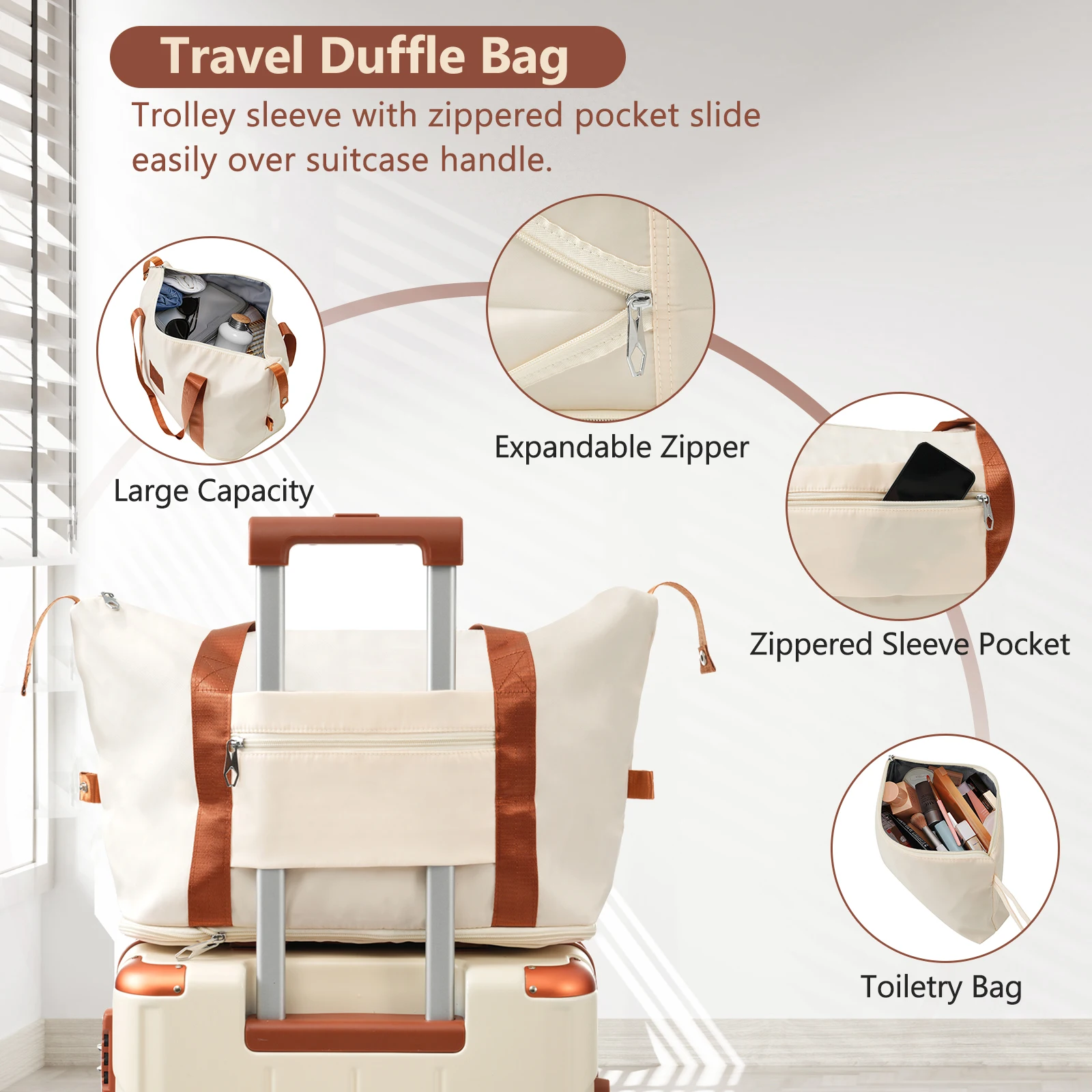 Hardshell Luggage Sets 3 Piece Carry-on Suitcases with Wheels, TSA Lock for Men Women-White  suitcases  suitcase set