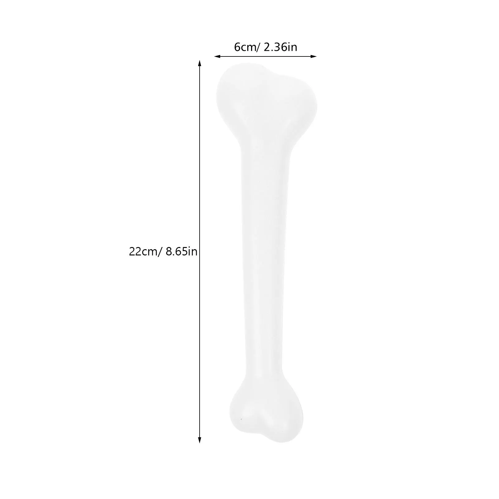 4 Uds. De huesos de plástico humanos simulados para decoraciones para fiestas de Halloween, accesorios de disfraz para niños y adultos, color blanco