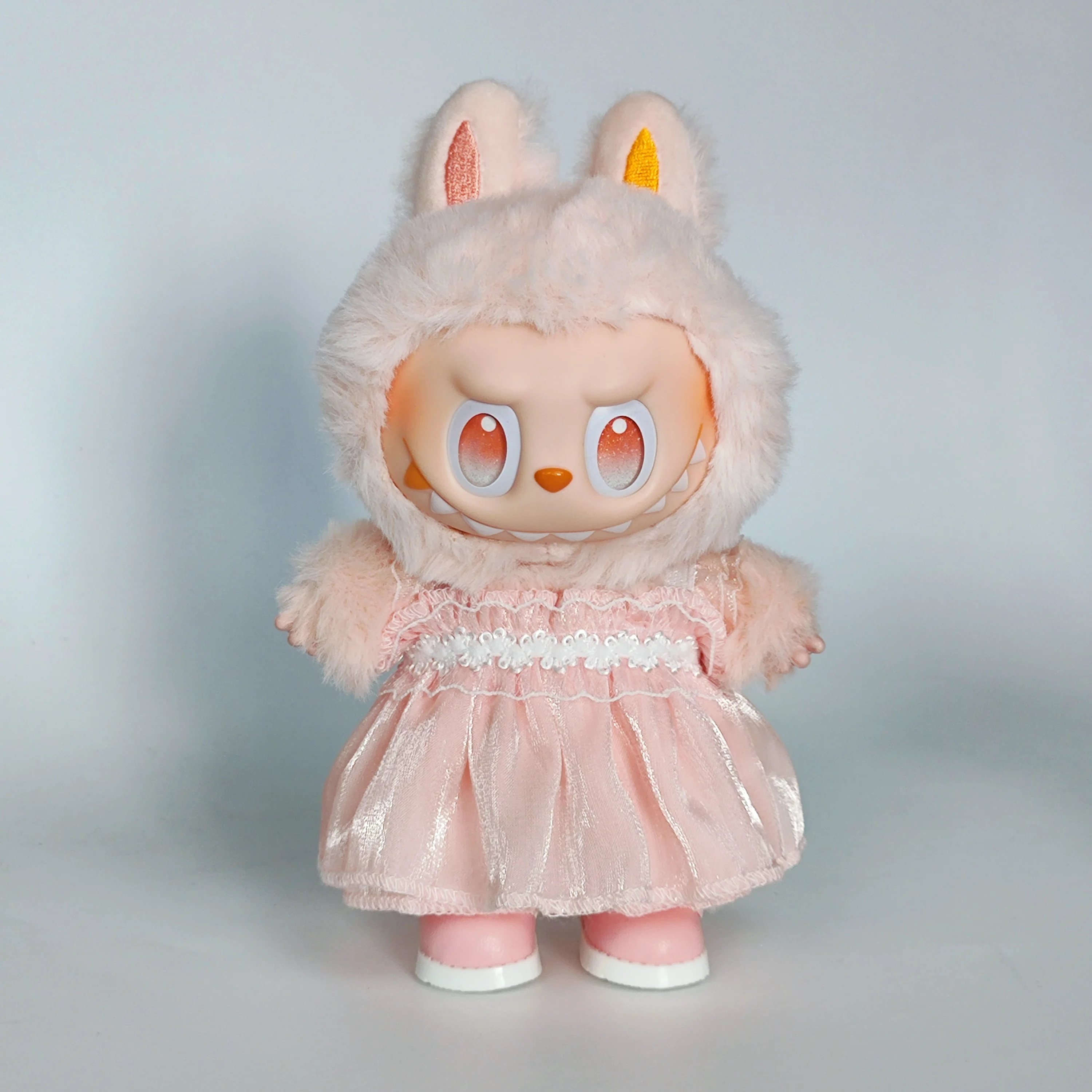 17 سنتيمتر ملابس دمى لابوبو ، إكسسوارات ملابس الوحش ، ملابس ذاتية الصنع ، هدية للأطفال ، الأميرة الحلوة ، فستان عالي الجودة