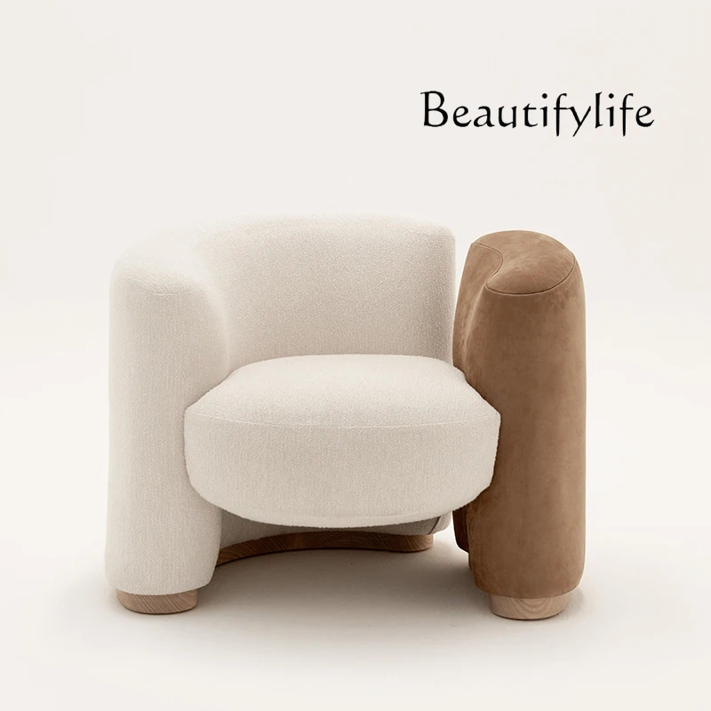 

Nordic living room creative color matching complete fabric sofa simple small apartment three-person sofa