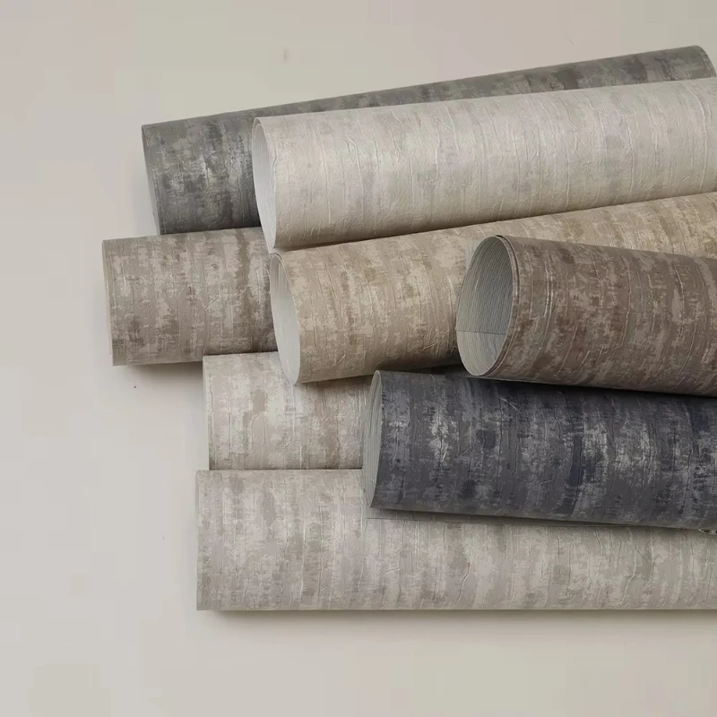 

High Quality Popular PVC High Aesthetic Appeal Woven Fabric Wallpaper Hotel Luxury Vinyl Wall Covering