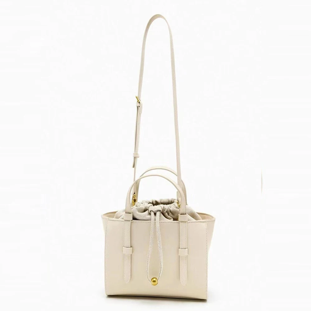 Casual Drawstring Handbags Luxury Designer Bag Fashion High Quality Shoulder Bag PU Leather Crossbody Bags for Women Tote Chic