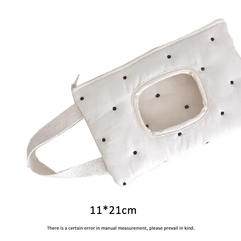 Tissue Wet Towel Box Simple Portable Withdrawable Flip Cover Multifunctional Baby Stroller Tissue Bag(21*11cm)