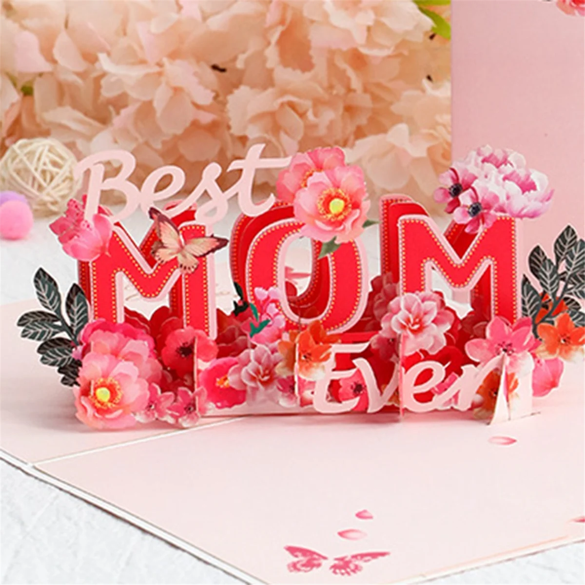 بطاقة تهنئة ثلاثية الأبعاد بطاقة تهنئة لعيد الأم بطاقة رائعة عالية الجودة هدية عيد الأم نعمة الأم/الإناث
