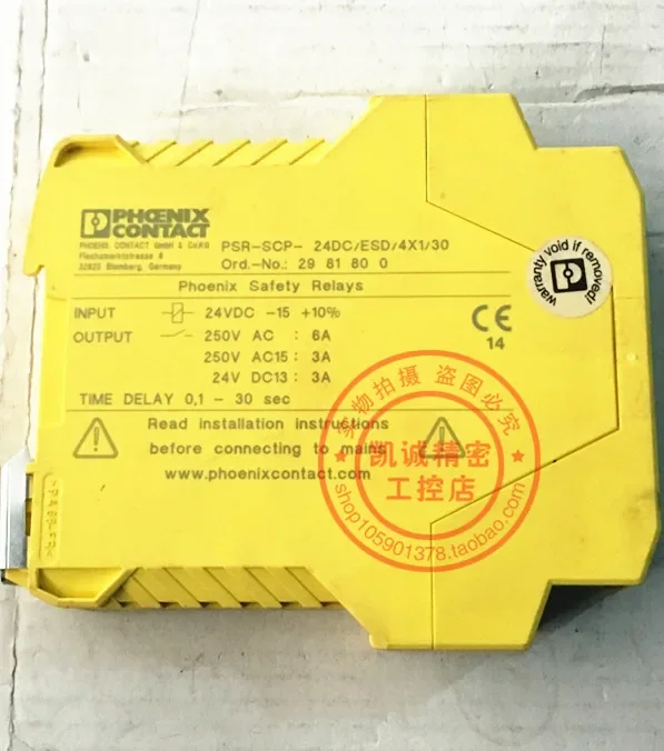 2025.4Original Phoenix Safety Relay 2981800 PSR-SCP- 24DC/ESD/4X1/30 Spot.