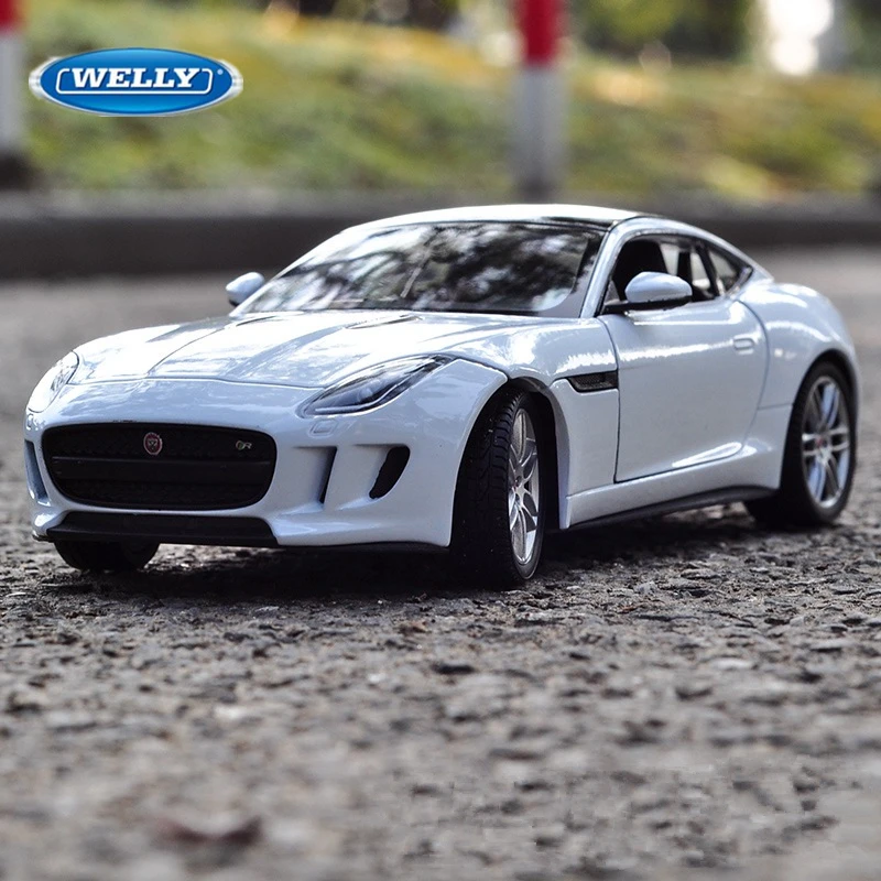 Welly 1:24 JAGUAR F-Type Coupe Alloy Sports Car Model Simulation Diecasts Metal Toy Vehicles Car Model Collection Kids Toys Gift