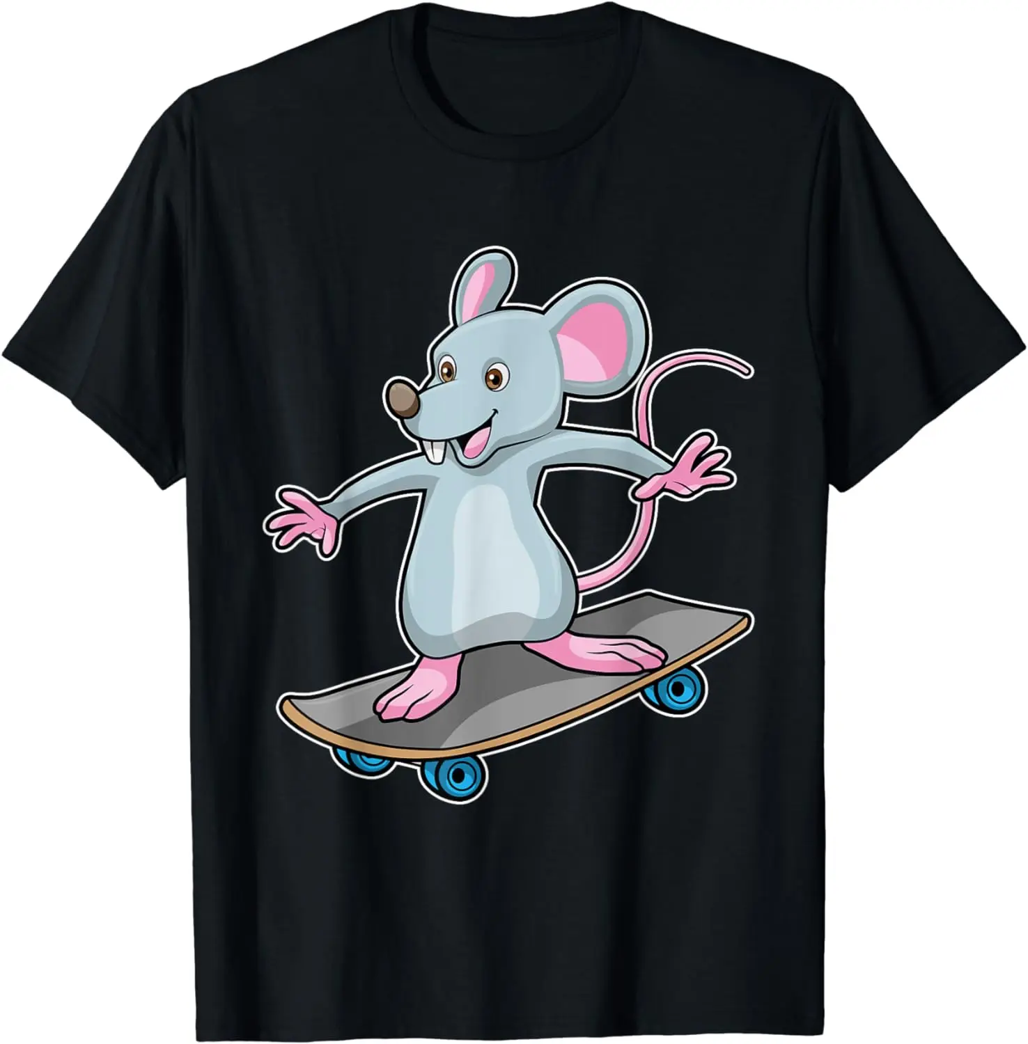 Mouse Skater Skateboard Sports T-Shirt