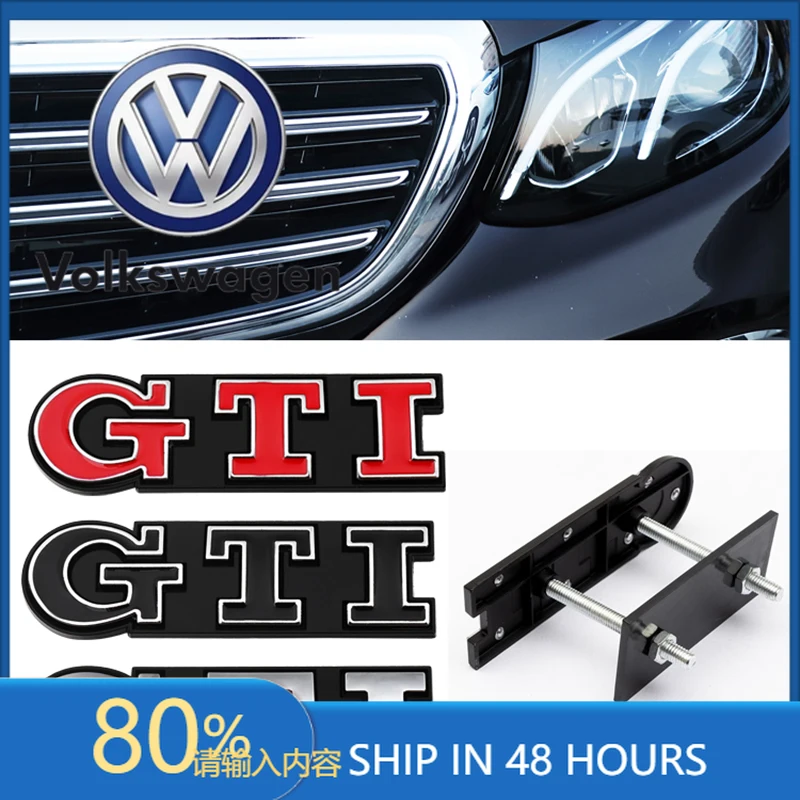 

Горячие солнцезащитные козырьки 3D металлический логотип GTI эмблема автомобиля передняя решетка значок задняя наклейка для Volkswagen VW Polo Golf 4 5 6 7 MK2 MK3 MK4 Mk5