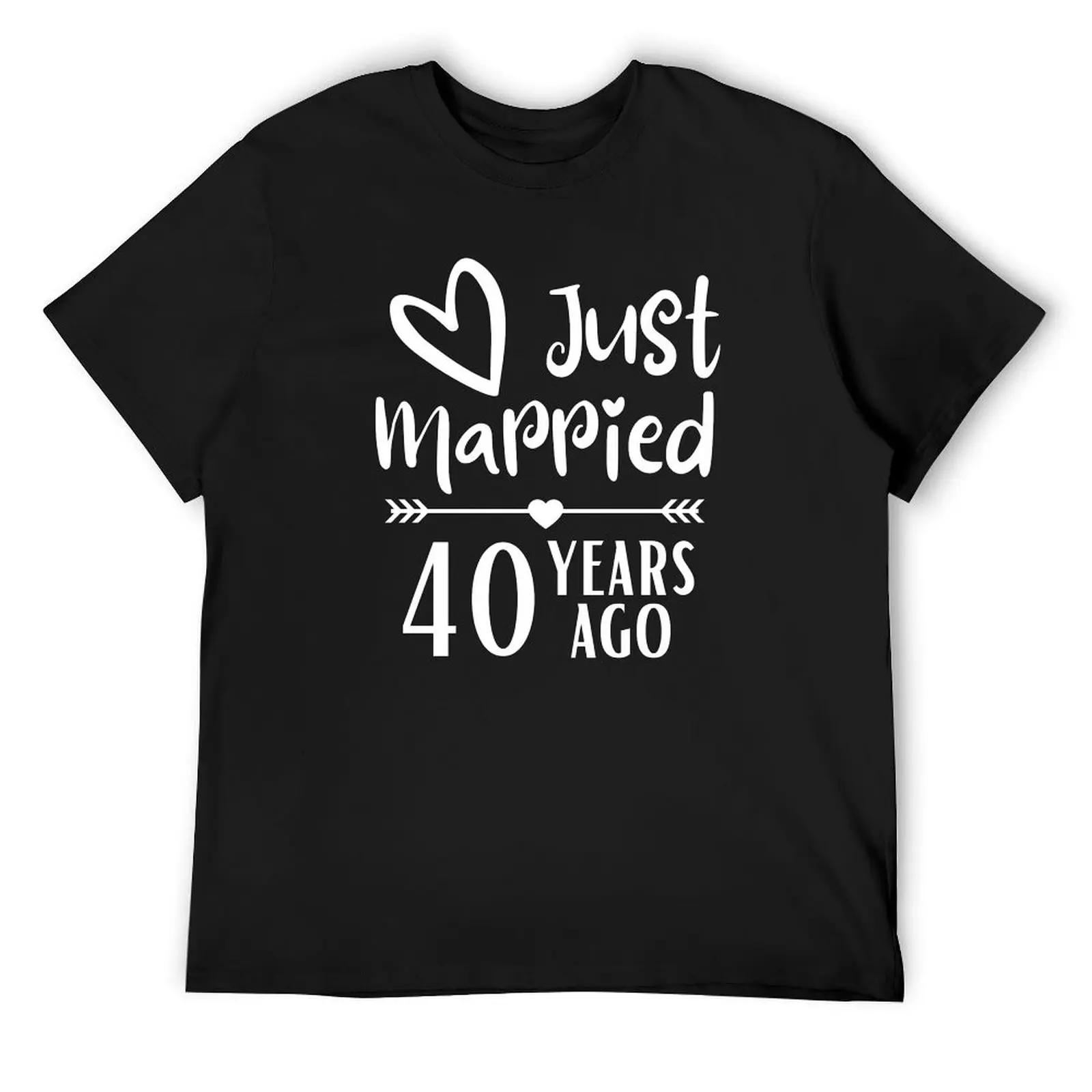 

40th Wedding Anniversary T-Shirt Man t-shirt fashion shirts man clothes Short sleeve tee men