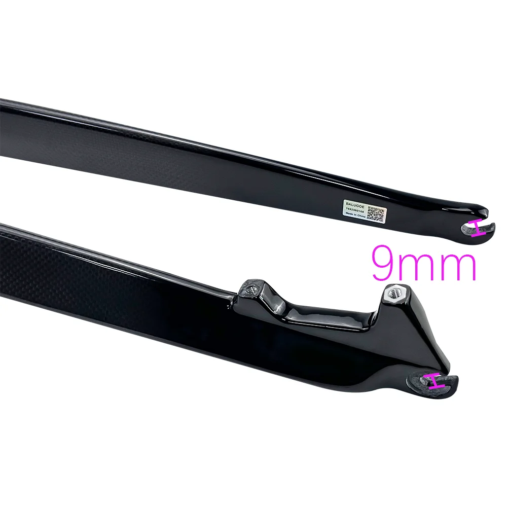 BALUGOE Bicycle Front Fork, Full Carbon Fiber, Mountain Bicycle Front Fork 1-1/8, MTB Bicycle fork Accessories