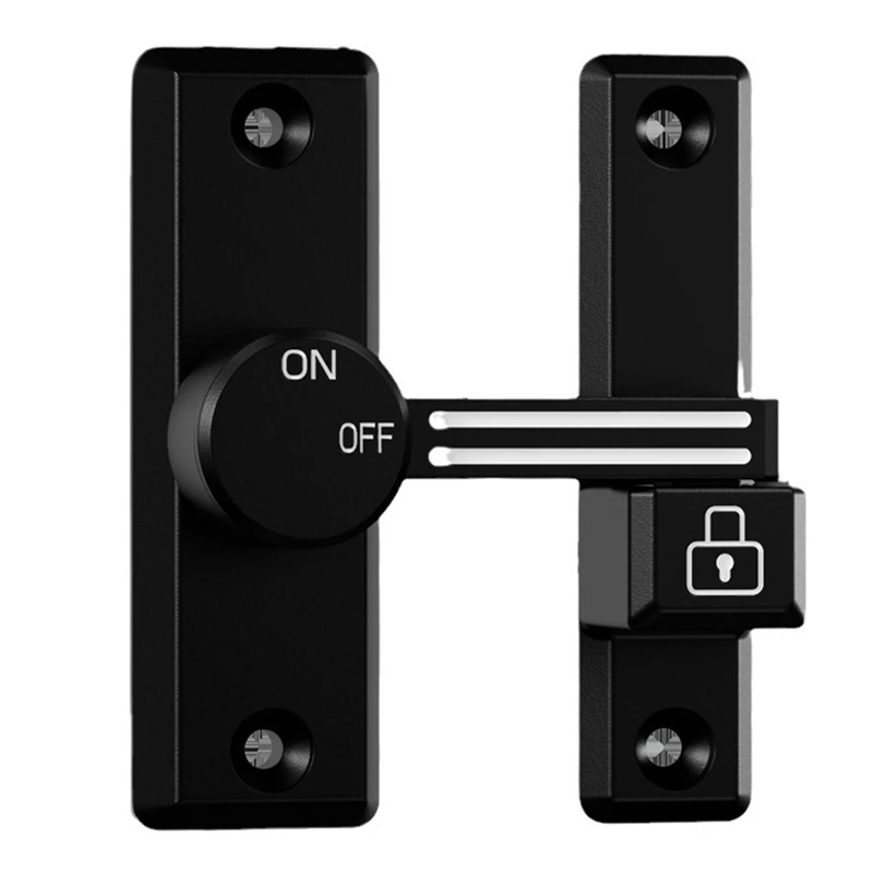 

Bolt Door Latch, Punch-Free Buckle, 180 Degree Left/Right Sliding, Suitable For Home Security Door, Barn Garage, Garden