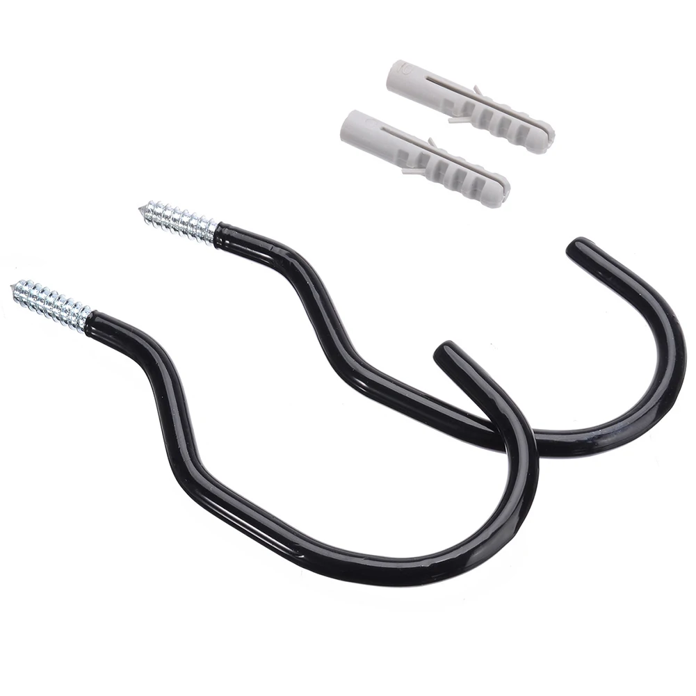 

Storage Rack Bike Hooks Lightweight Screw In Study Wall Accessories Ceiling Compact Easy Installation Heavy Duty