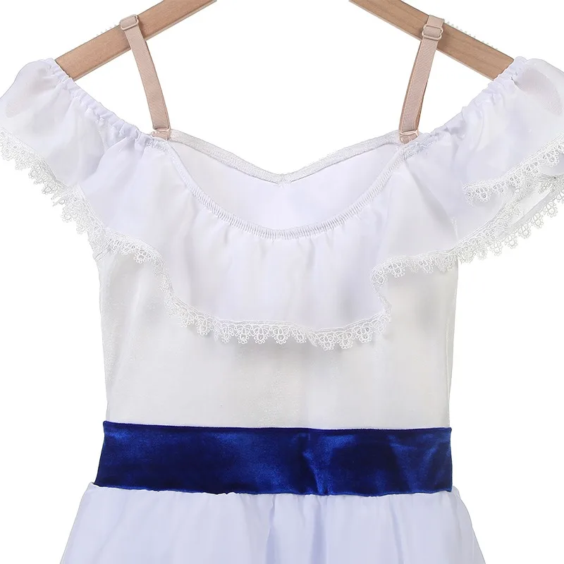Tutú de Ballet profesional largo para niños y adultos vestido tutú de Ballet blanco para niñas falda larga traje de baile de competición
