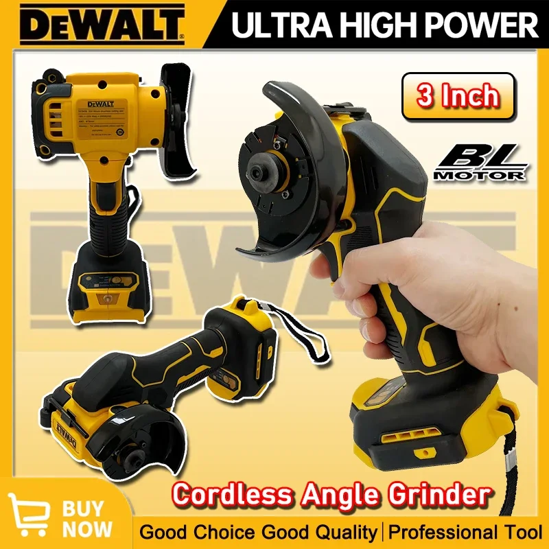 

Аккумуляторная угловая шлифовальная машина DEWALT 3 дюйма для резки и полировки, электрическая алмазная шлифовальная машина, электроинструмент