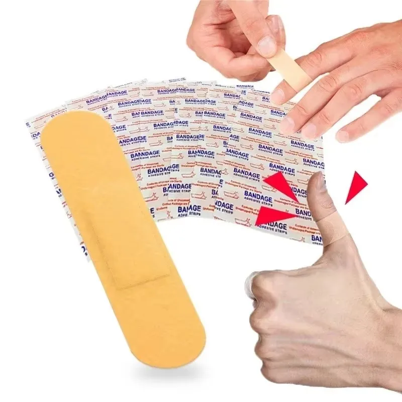 

50/100/150/200/250/300Pcs Adhesive Bandages Bulk Breathable Bandages For Sensitive Light Beige First Aid Kits Care Supplies