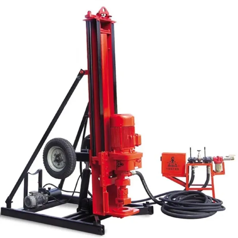 Portable Mini Hydraulic Drilling Rig Dth and Rotary Pneumatic Dth Drill Rig Dth Drillng Rig Hammer High Quality