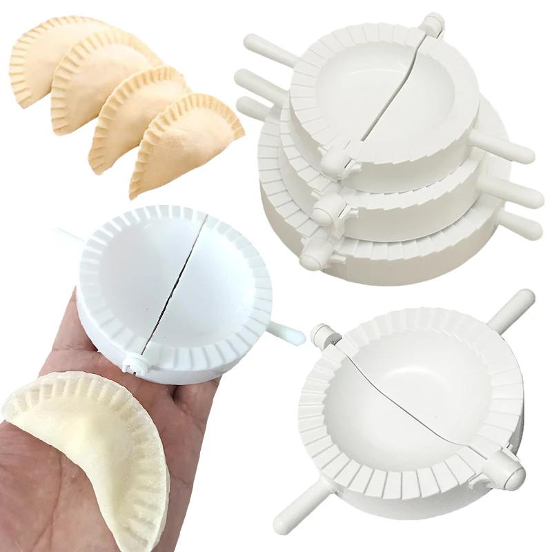Molde para Hacer Dumplings de 7cm/8cm/10cm, Prensa de Plástico para Dumplings, Raviolis, Jiaozi Chinos, Uso Rápido y Conveniente, Utensilios de Cocina ZYF