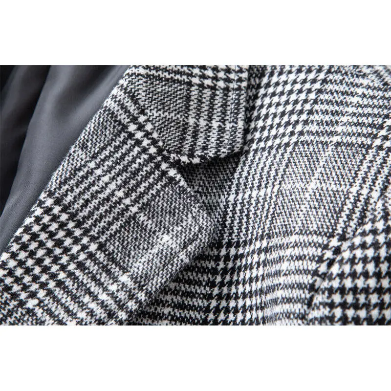 فستان جديد لعشاء الأعمال لعام 2025، فستان مجموعة رجل نبيل نحيف، فستان على الطراز البريطاني للرجال، سترة منقوشة منقوشة أفضل رجل #4