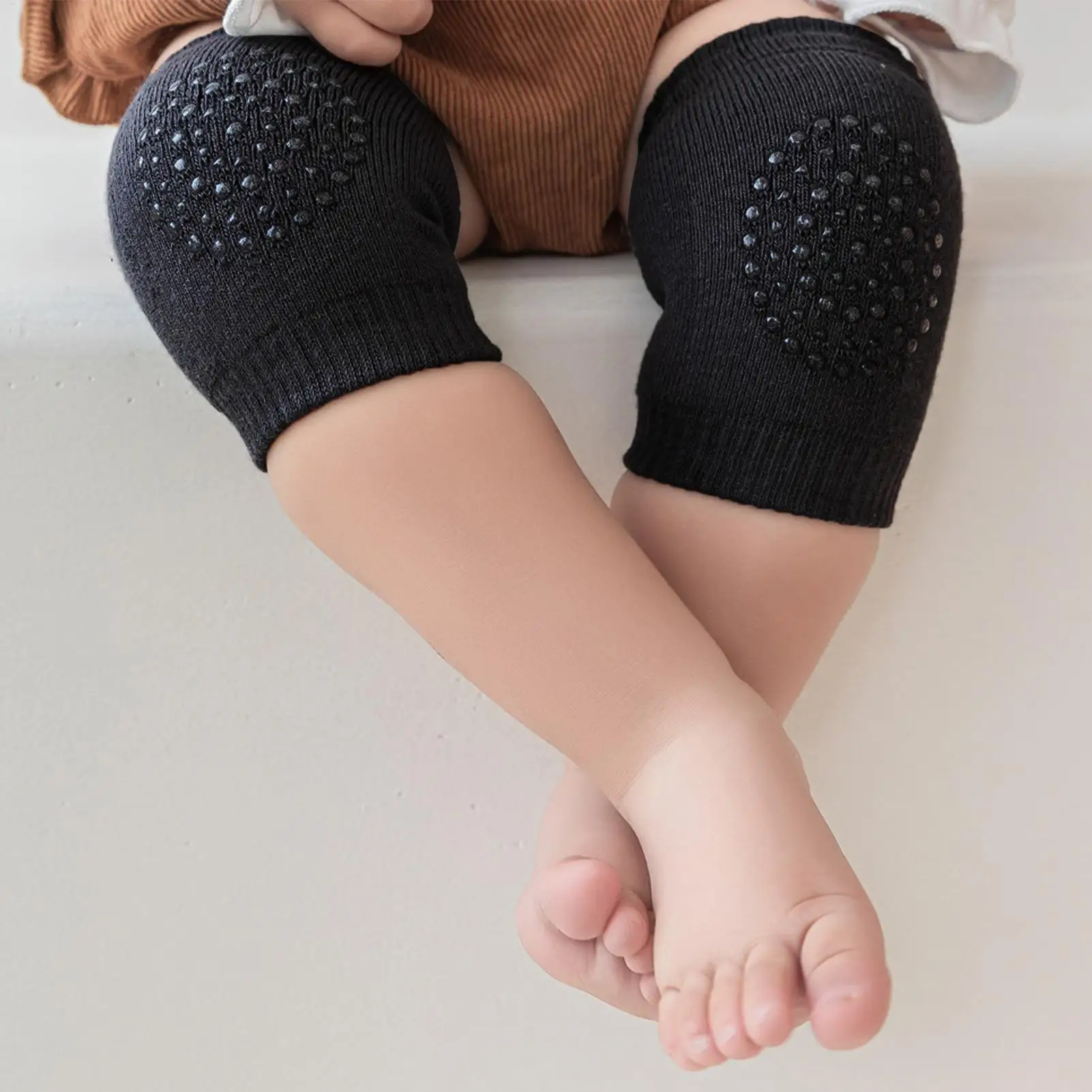 

Baby Knee Pads Non-slip Kids Elbow Wrap Baby Crawling Breathable Arm Protector For Outdoor Home Daily Practice Travel Nursery