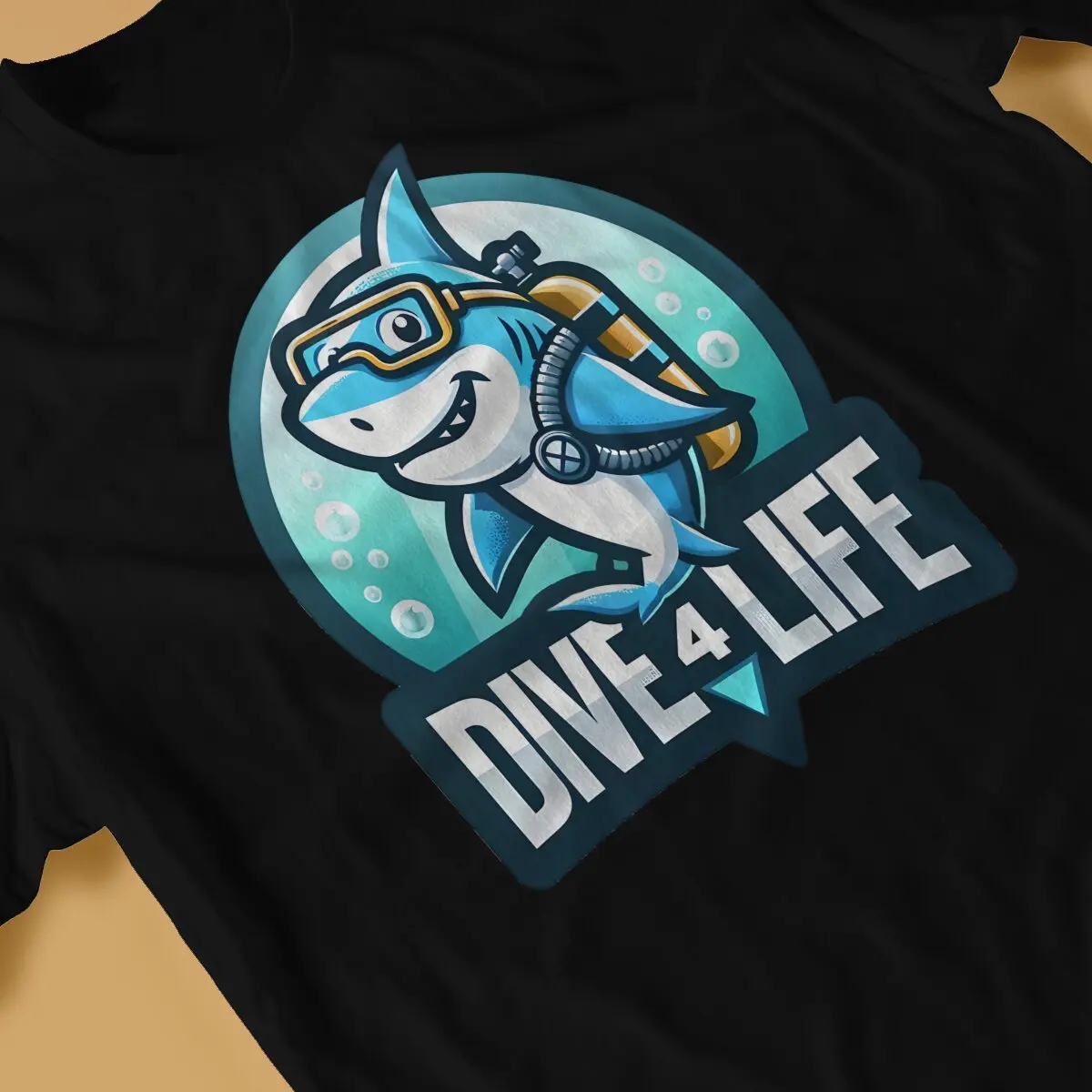 Dive 4 Life Unique TShirt Shark Scuba Diving Top Quality Creative Gift Clothes  T Shirt Stuff Hot Sale