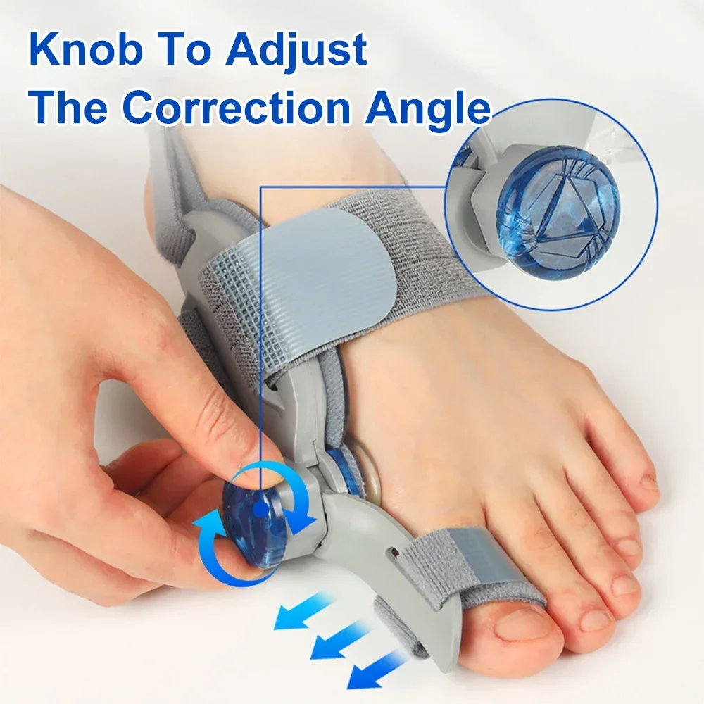 Bunion Corrector Adjustable Hallux Valgu Big Toe Valgus Corrector Rotatable Toe Corrector Straightener Adjustable Toe Correction